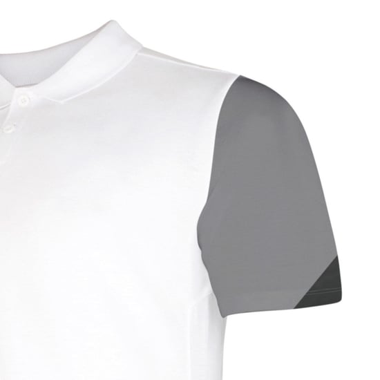 Umbro Mens Total Training Polo Shirt (White/Titanium/Black) - Image 2