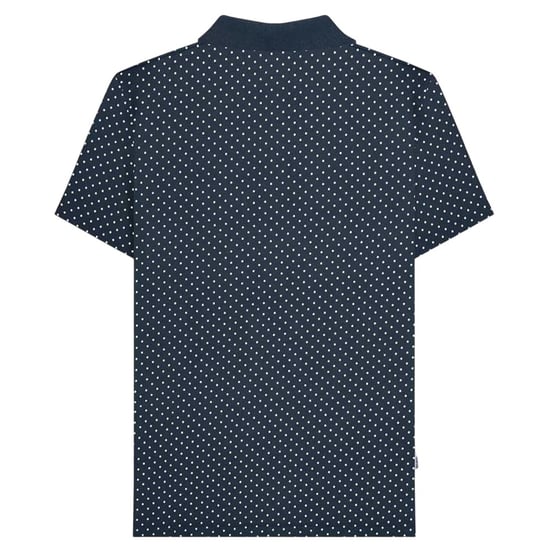 Lambretta Mens Polka Dot Big & Tall Polo Shirt (Navy) - Image 2