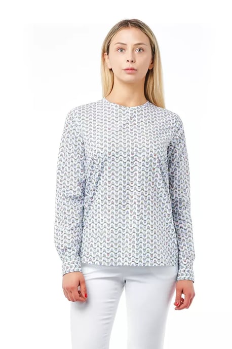 Geprinte Katoenen Overhemd Blouse met Lange Mouwen - Image 1