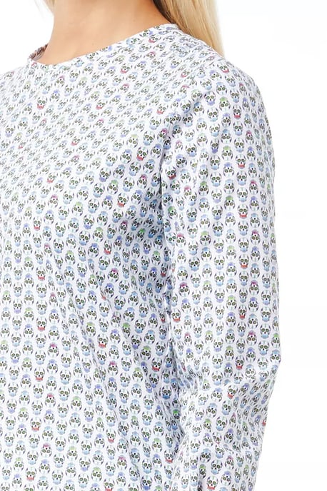 Geprinte Katoenen Overhemd Blouse met Lange Mouwen - Image 2