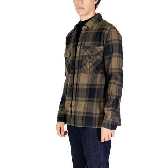 Flannel Shirt Oliveblack - Image 3