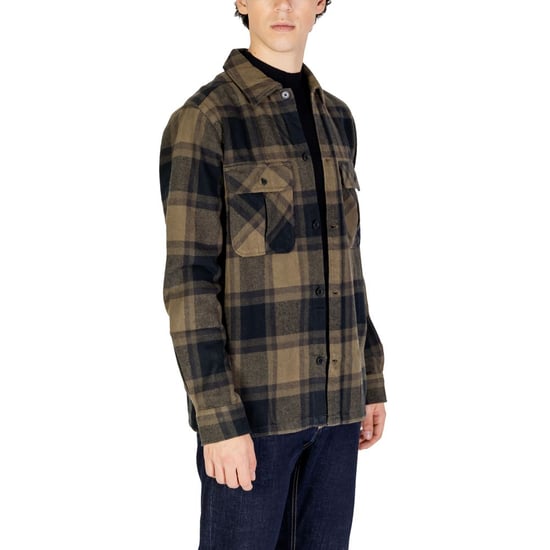 Flannel Shirt Oliveblack - Image 4