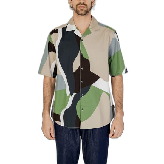 Abstract Print Short Sleeve Shirt - Image 1