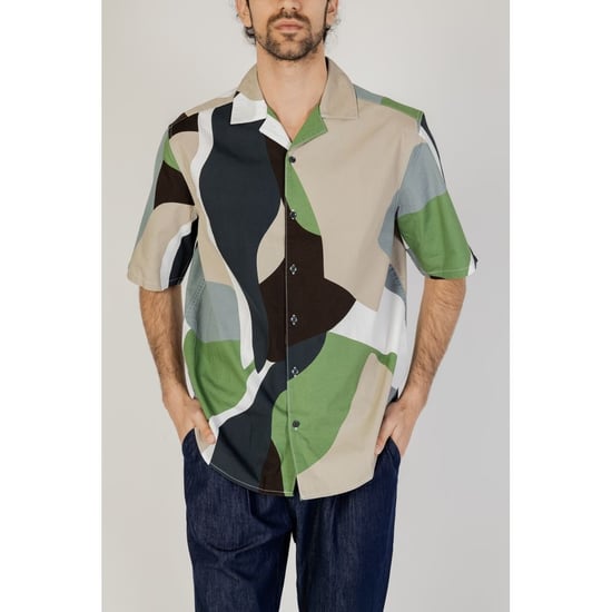 Abstract Print Short Sleeve Shirt - Image 4