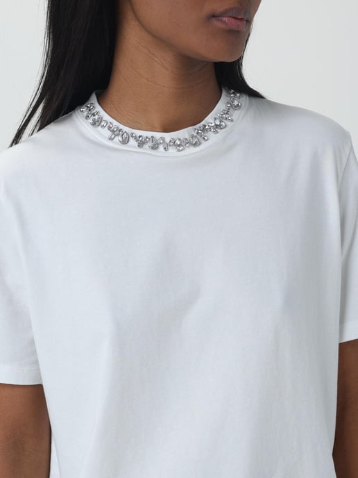 Kristallen decoratieve hals T-shirt - Image 5