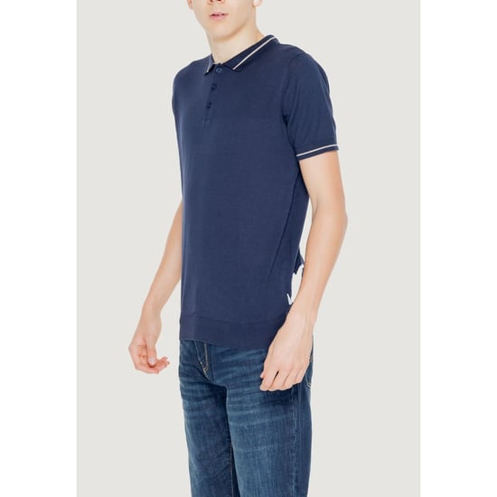 Stickad Polotröja Kort Ärmar - Image 3