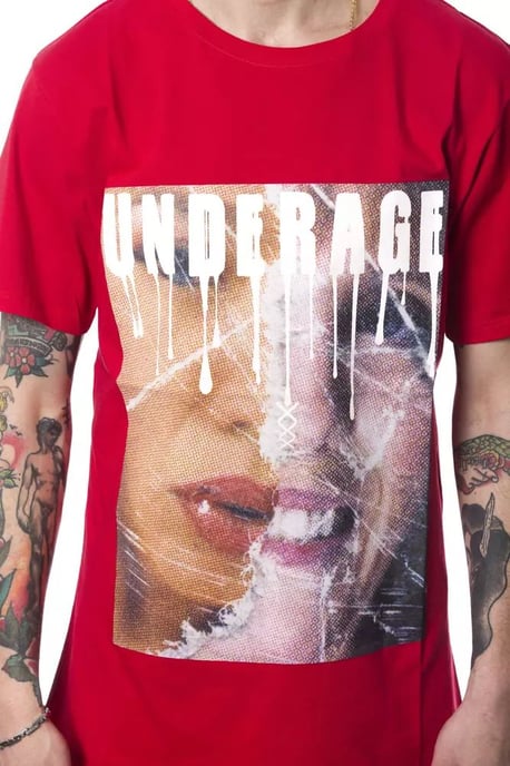 Underage Grafisk T-shirt Röd - Image 4