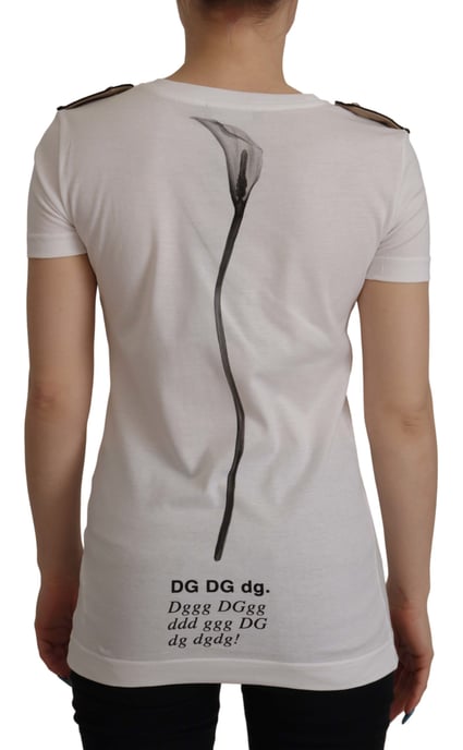 Dolce Gabbana Tsh7843 Flower Graphic T-shirt - Image 2