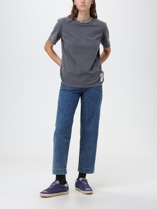T-shirt met versierde halslijn - Image 2