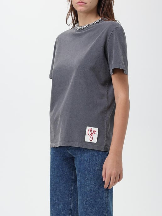 T-shirt met versierde halslijn - Image 4