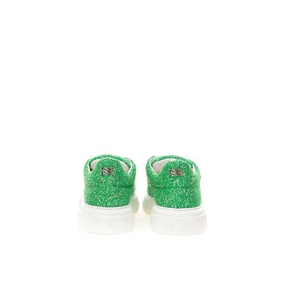Casadei Kick Sneaker Grön Glitter - Image 3
