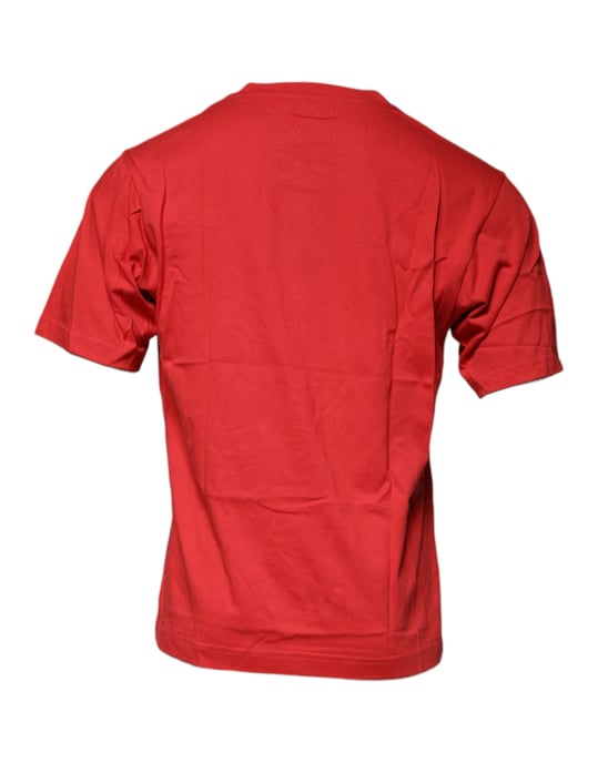 Röd Bomull T-shirt DG Logotyp T-shirt - Image 5