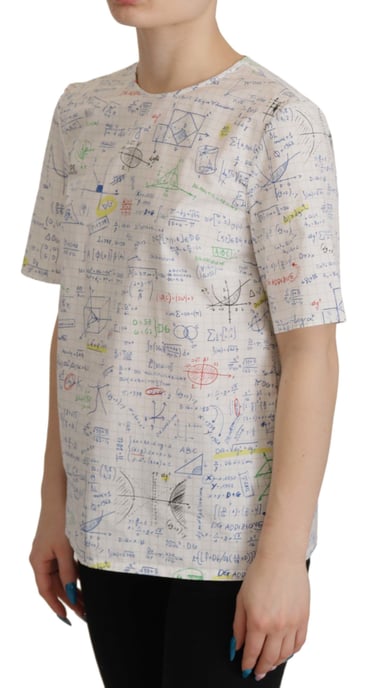Dolce Gabbana Math Print Tshirt - Image 4