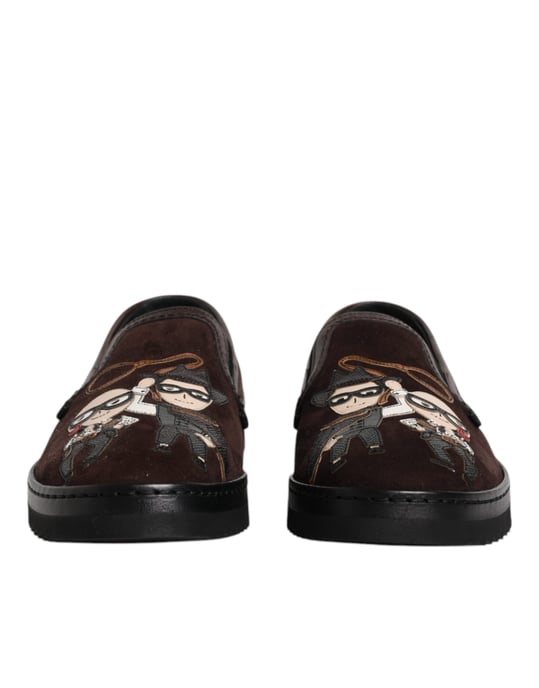 Portofino Slipon Sneakers Brown Suede - Image 2
