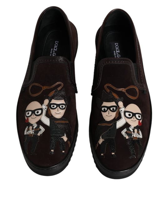 Portofino Slipon Sneakers Brown Suede - Image 3