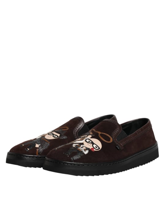 Portofino Slipon Sneakers Brown Suede - Image 4