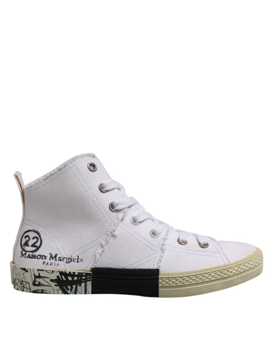 Canvas Hightop Graffiti Sneakers - Image 6