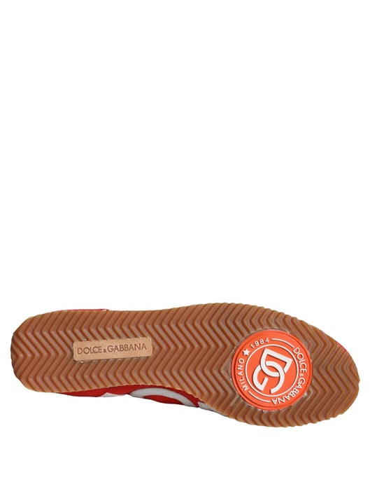 Dg Sneakers Red Leather Casual Style - Image 6