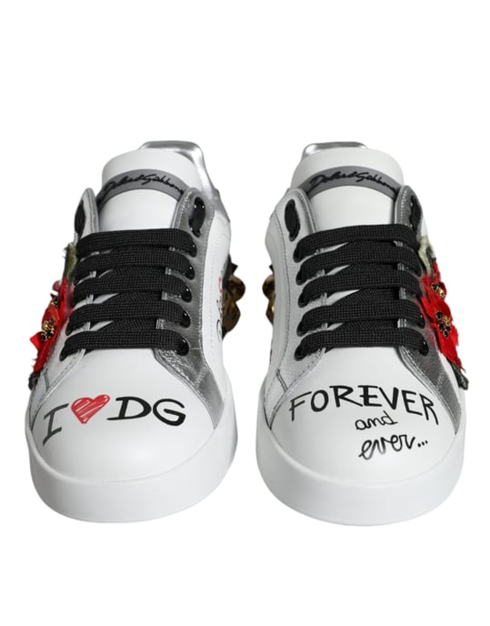 Bloemig Versierde Sneakers La11664 Model - Image 2