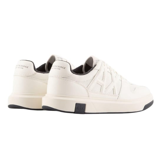 Armani Exchange Träningsskor i mocka för män (Off White/Svart) - Image 2
