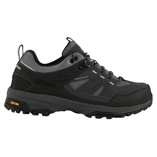 Regatta Dames/Dames Regen Laag Loopschoenen (Seal grijs/duister roze) - Image 1