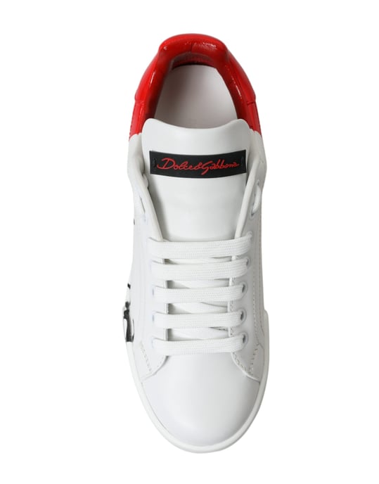 Portofino Sneakers Signaturtryck Läder - Image 2