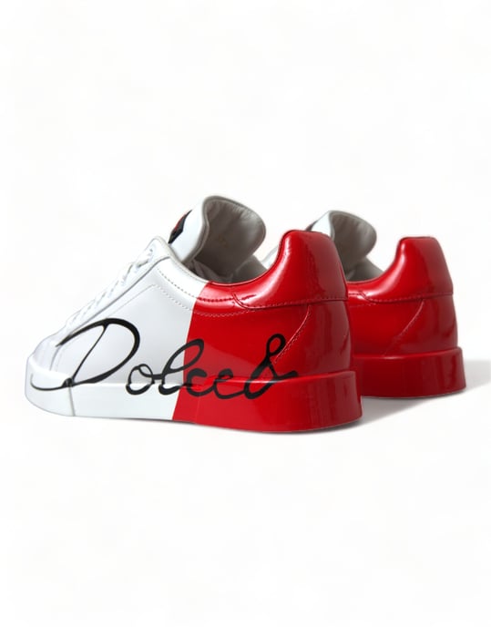 Portofino Sneakers Signaturtryck Läder - Image 5