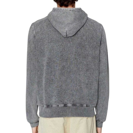 Diesel Mens Logo Hoodie (Grey Faded) - Image 2