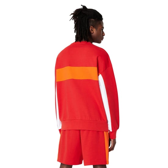 Armani Exchange Sweatshirt med halsringning för män (Röd/Vit/Orange) - Image 2