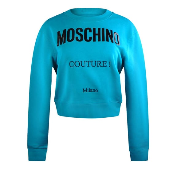 Moschino Uniseks Couture Logo Sweatshirt voor volwassenen (Turkooisblauw) - Image 1