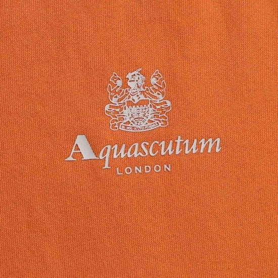 Aquascutum Heren Klein Logo Active Sweatshirt (Oranje) - Image 3