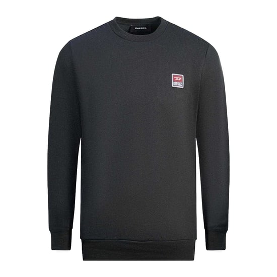 Diesel Mens Patch Logo Sweatshirt (Black) - Image 1