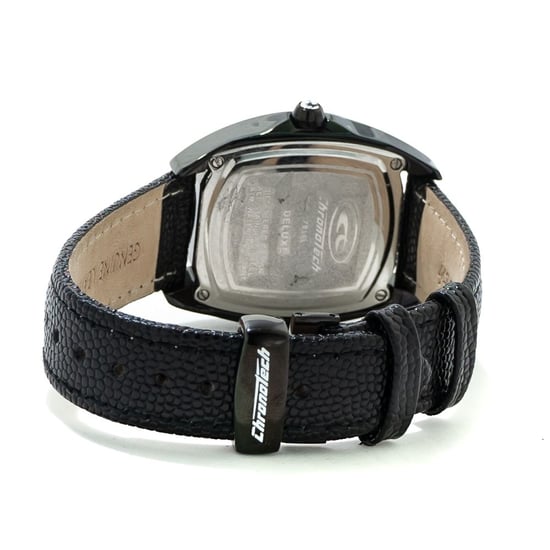 Men Black Leather Strap Watch Ct7814l01ac - Image 2