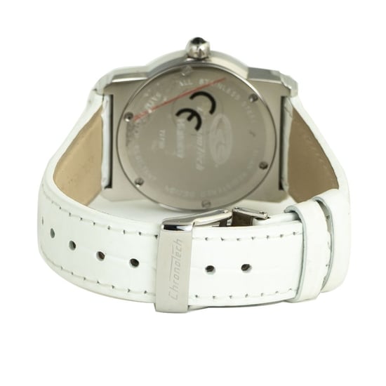 Chronotech Ct7279m06ac Vit Läder Klocka - Image 2
