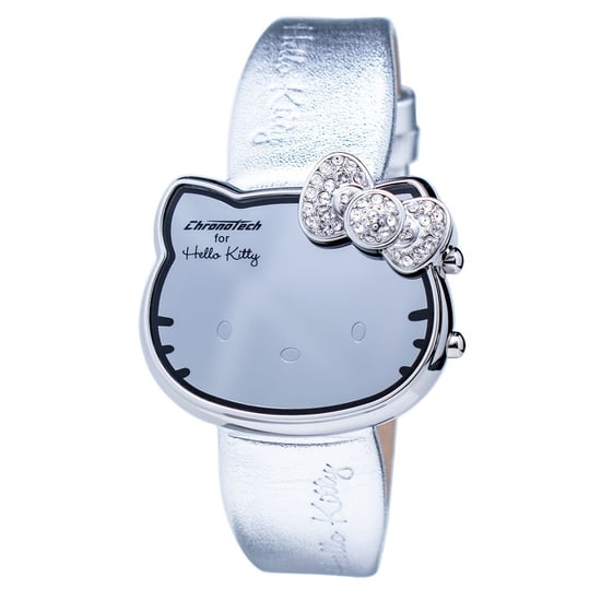 Hello Kitty Silverklocka med kristallsnobbar - Image 1
