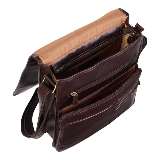 Leather Vintage Brown Messenger Shoulder Crossbody Travel Business Bag - Ranger - Image 6