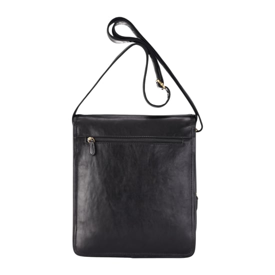 Leather Vintage Black Messenger Shoulder Crossbody Travel Business Bag - Ranger - Image 4