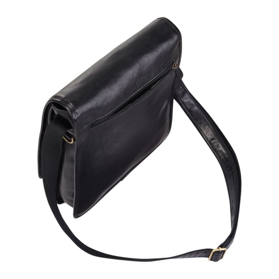 Leather Vintage Black Messenger Shoulder Crossbody Travel Business Bag - Ranger - Image 5