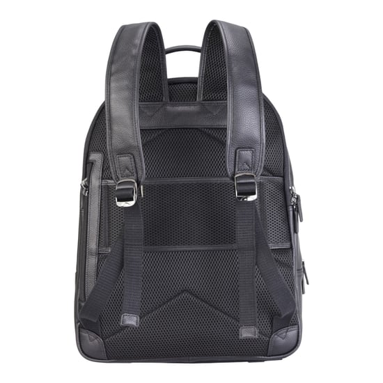 Echte leren zwarte vintage rugzak, laptoptas, reistas - Capri - Image 5