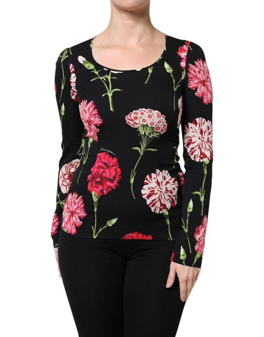 Floral Print Long Sleeve Blouse - Image 1