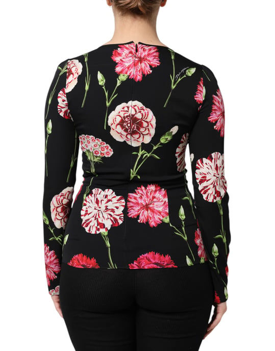 Floral Print Long Sleeve Blouse - Image 4