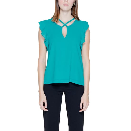 V-hals Rimpel Blouse Ri14208200148ro - Image 1