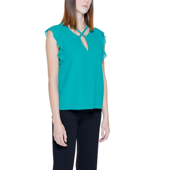 V-hals Rimpel Blouse Ri14208200148ro - Image 3