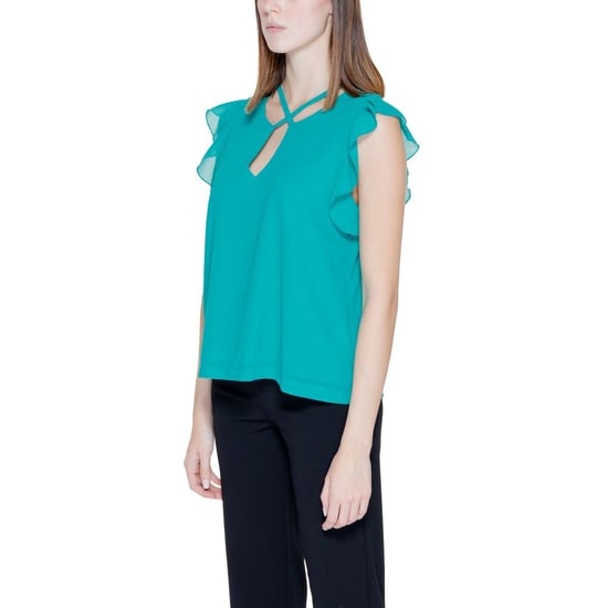 V-hals Rimpel Blouse Ri14208200148ro - Image 4