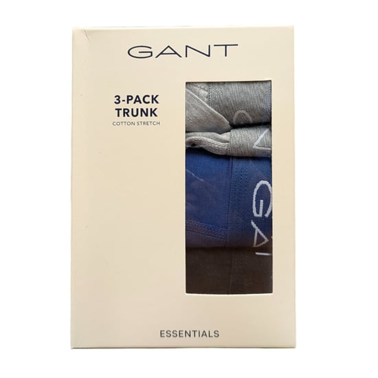 Gant Mens Trunks 3 Pack Mixed Gant Repeat Logo Stretch Underwear Cotton Trunks - Image 4