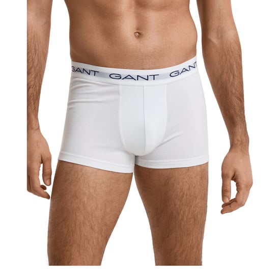 Gant Mens Trunks 3 Pack Mixed Gant Repeat Logo Stretch Underwear Cotton Trunks - Image 2