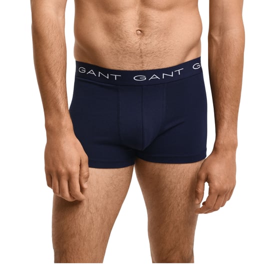 Gant Mens Trunks 3 Pack Mixed Gant Repeat Logo Stretch Underwear Cotton Trunks - Image 4