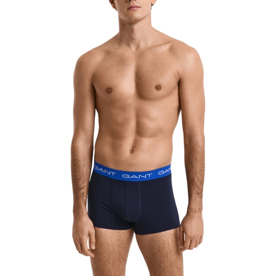 Gant Mens Trunks 3 Pack Mixed Gant Repeat Logo Stretch Underwear Cotton Trunks - Image 4