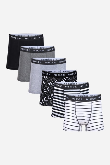 Multi 7-Pack Cotton Rich Boxer Briefs With Logo Waistband And Assorted Patterns - Image 1