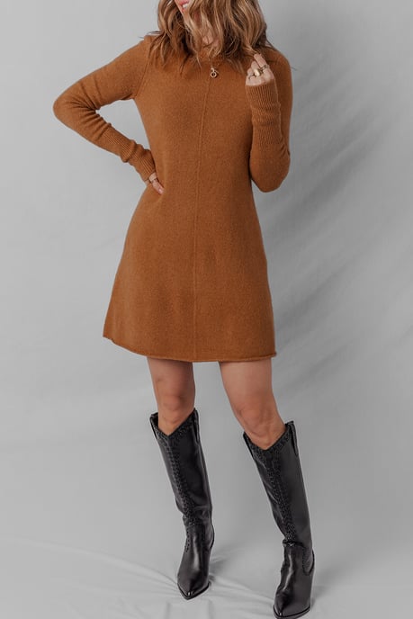 Knit Aline Long Sleeve Dress - Image 5
